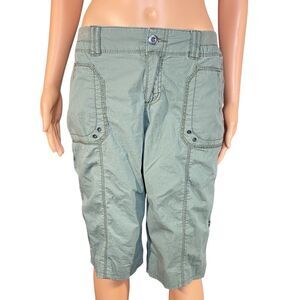 Khakis & Company Cropped Cargo Pants Womens Size 6 Multiple Pockets y2k Grunge